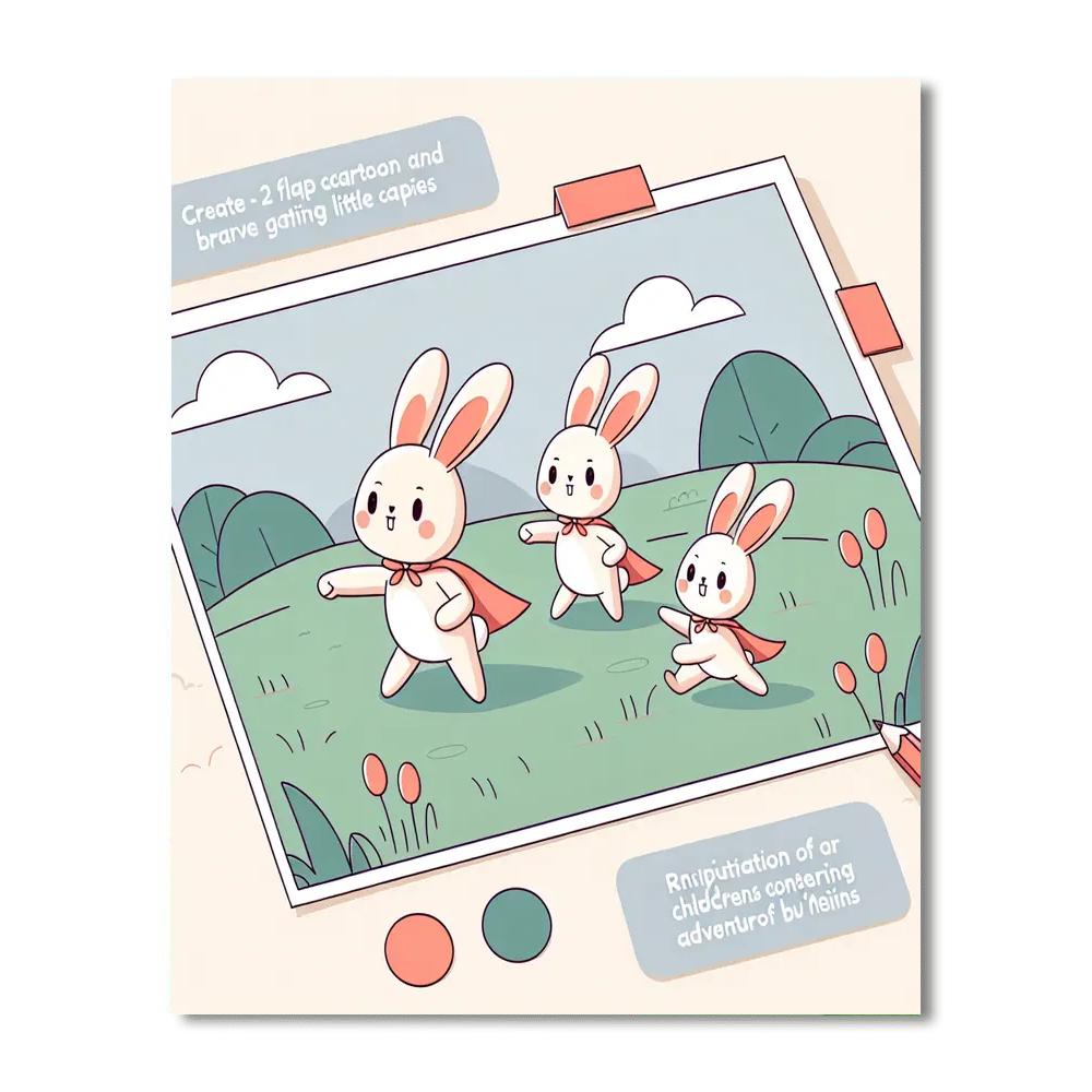 Brave Bunny Brigade Painting Number Kit