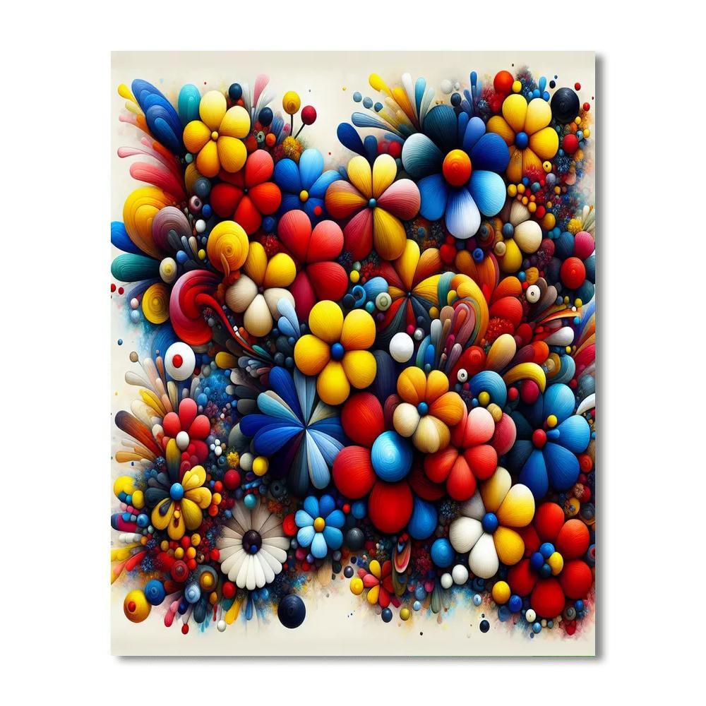 Floral Fantasia Whimsy Numbered Painting Kits