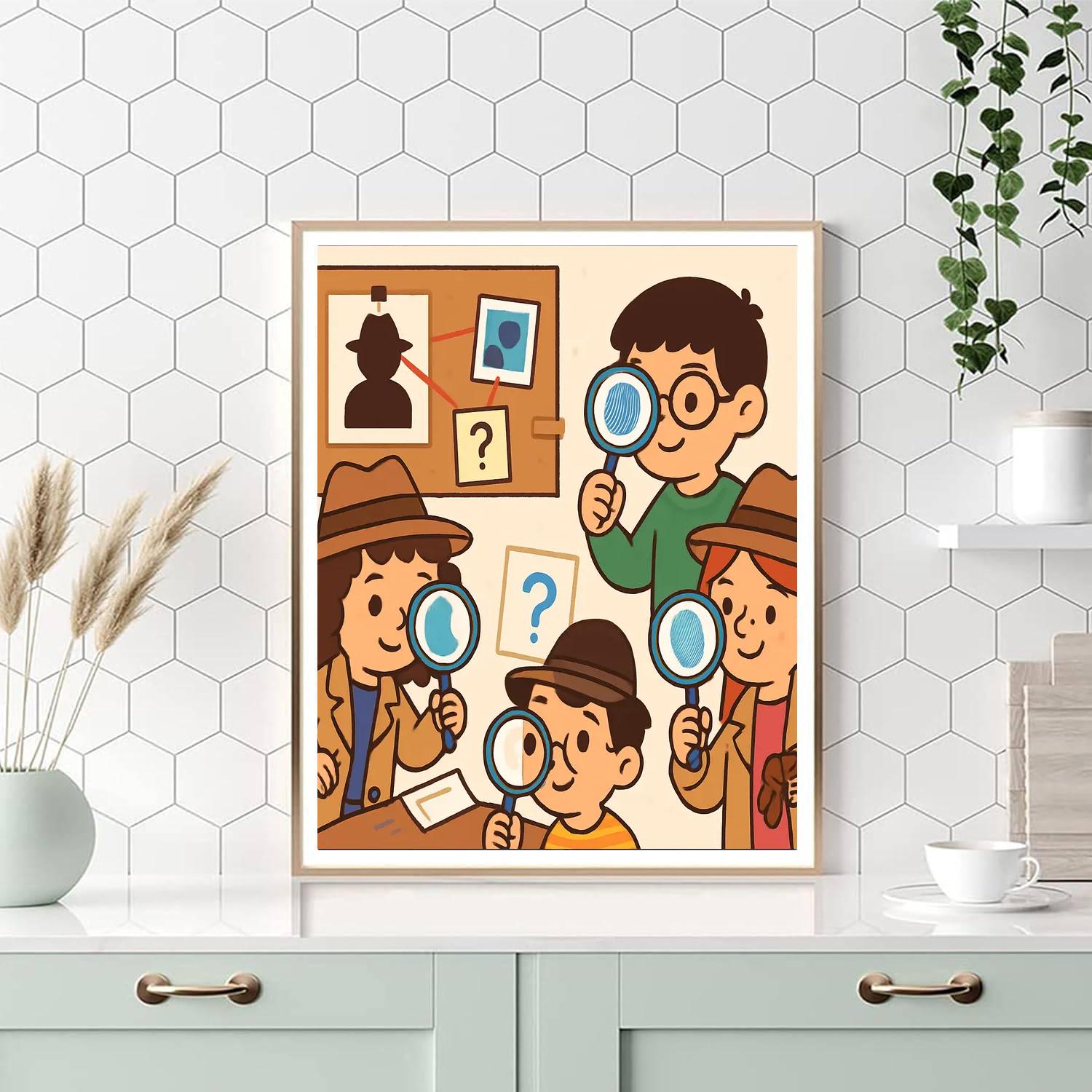 Super Sleuth Detective Club Numbered Painting Kits