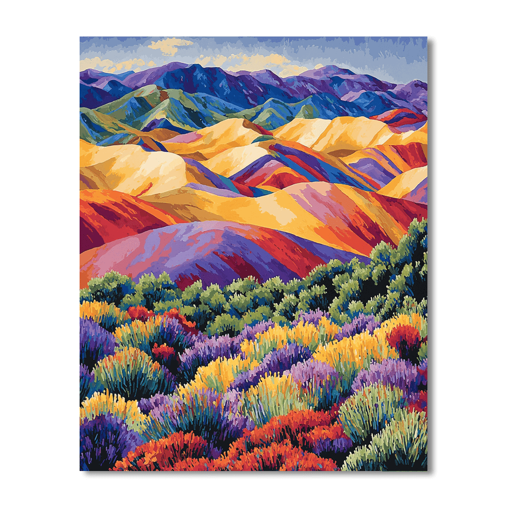 Coloured Earth Of Chamarel, Mauritius Painting Number Kit