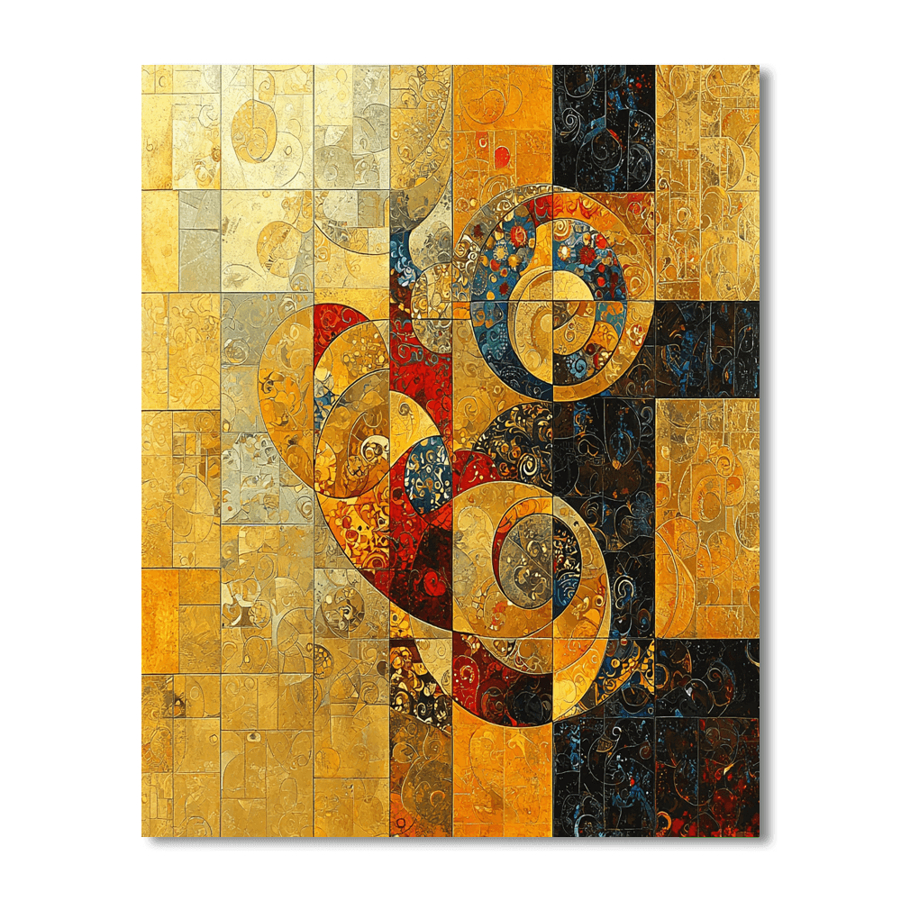 Gustav Klimt Inspired Exquisite Mosaic Patterns  Paint By Numbers Kits