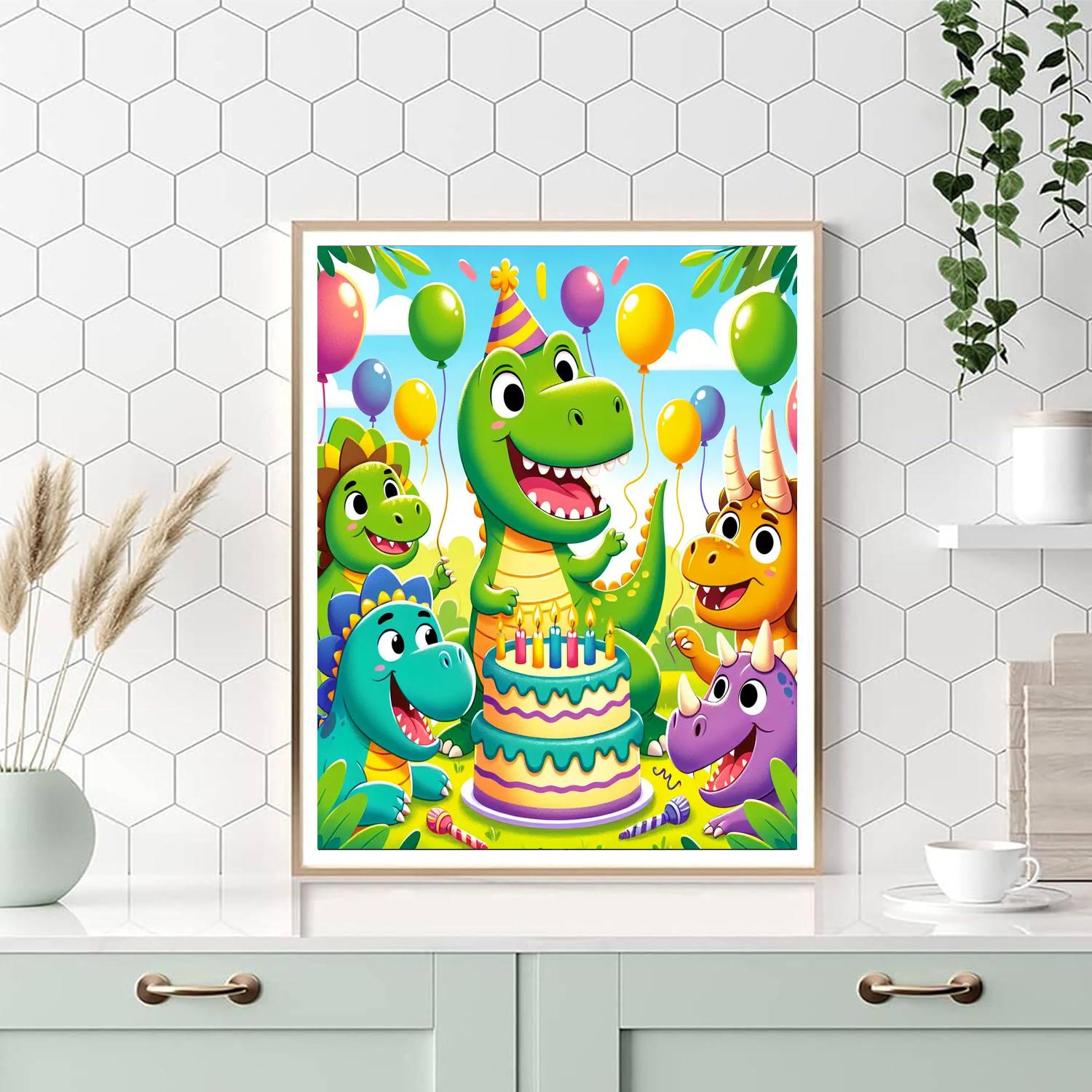 Dinosaur Adventure Party Paint By Numbers
