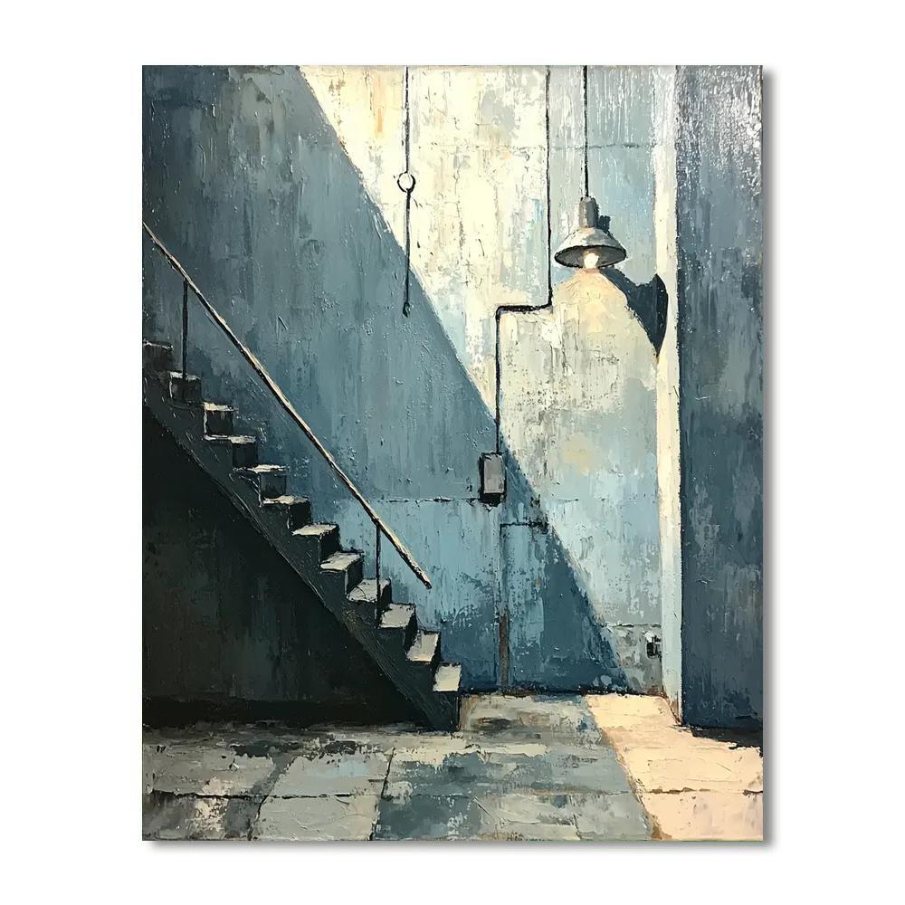 Edward Hopper Inspired Industrial Revolution Remix  Paint By Color