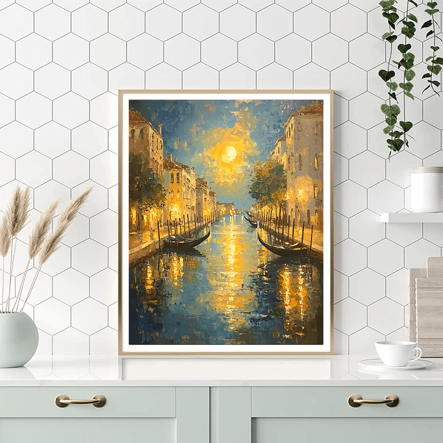 J.M.W. Turner Inspired Venetian Twilight  Paint By Numbers Kits