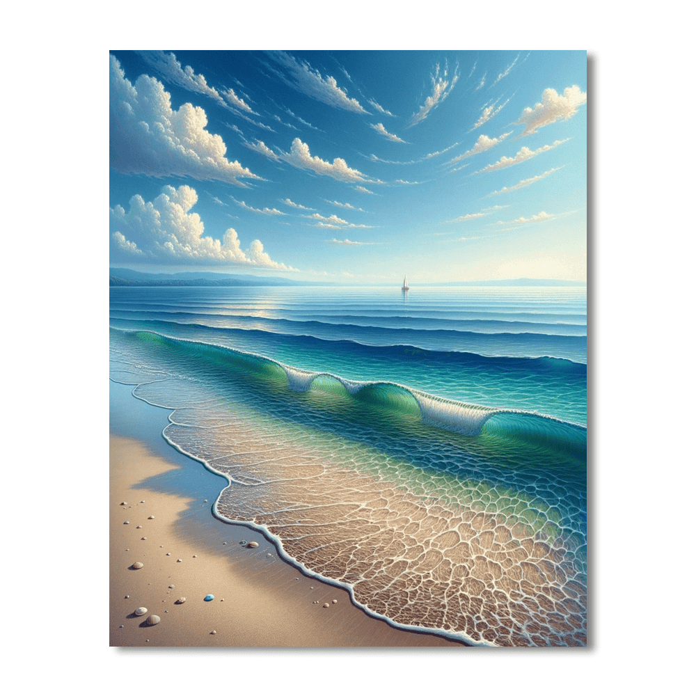 Tranquil Seaside Escape - DIY Painting By Numbers Kit