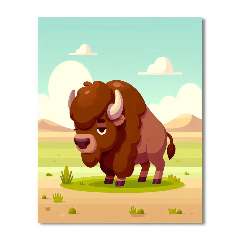 Benevolent Bison Numbered Painting Kits