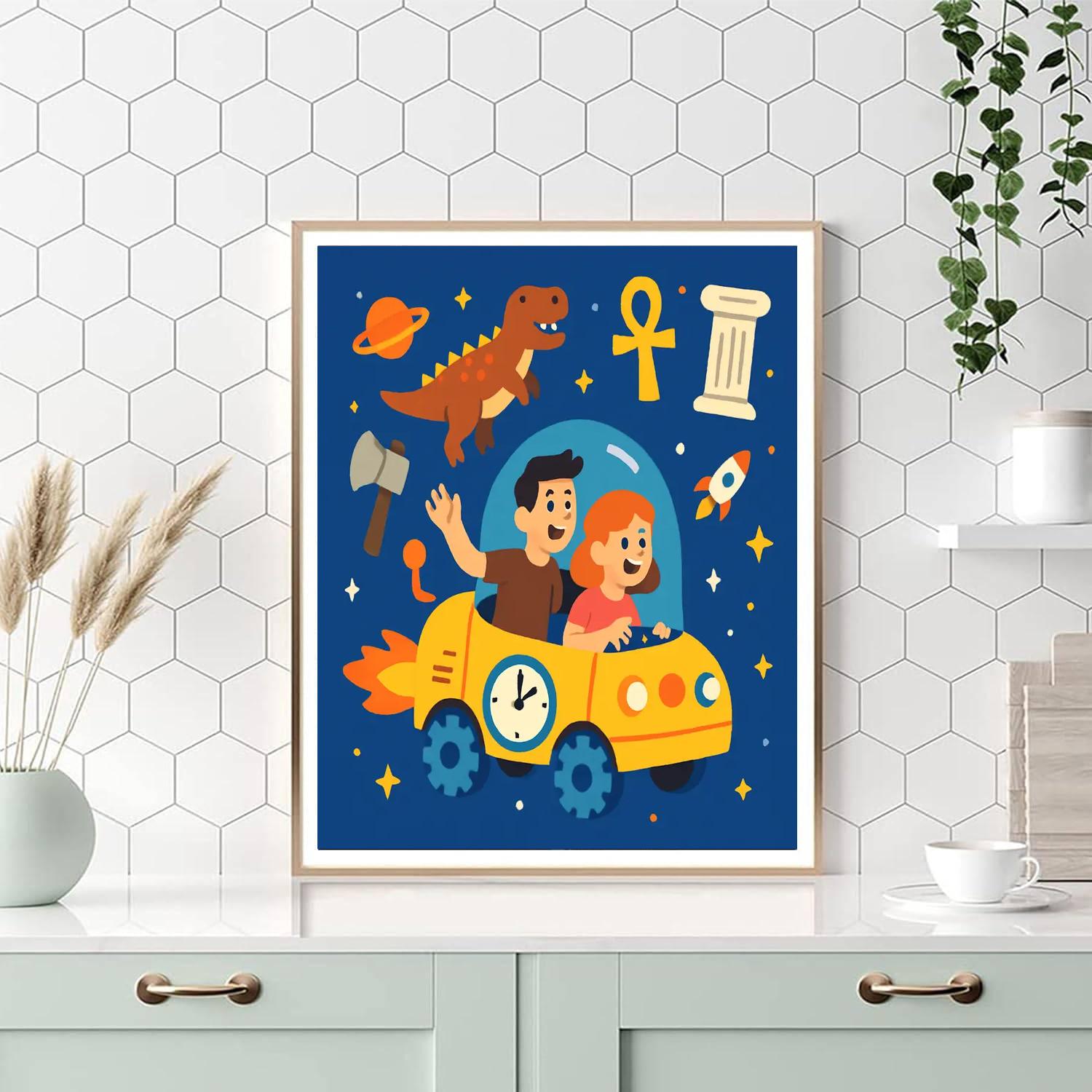 Journey Through Time And Space Numbered Painting Kits