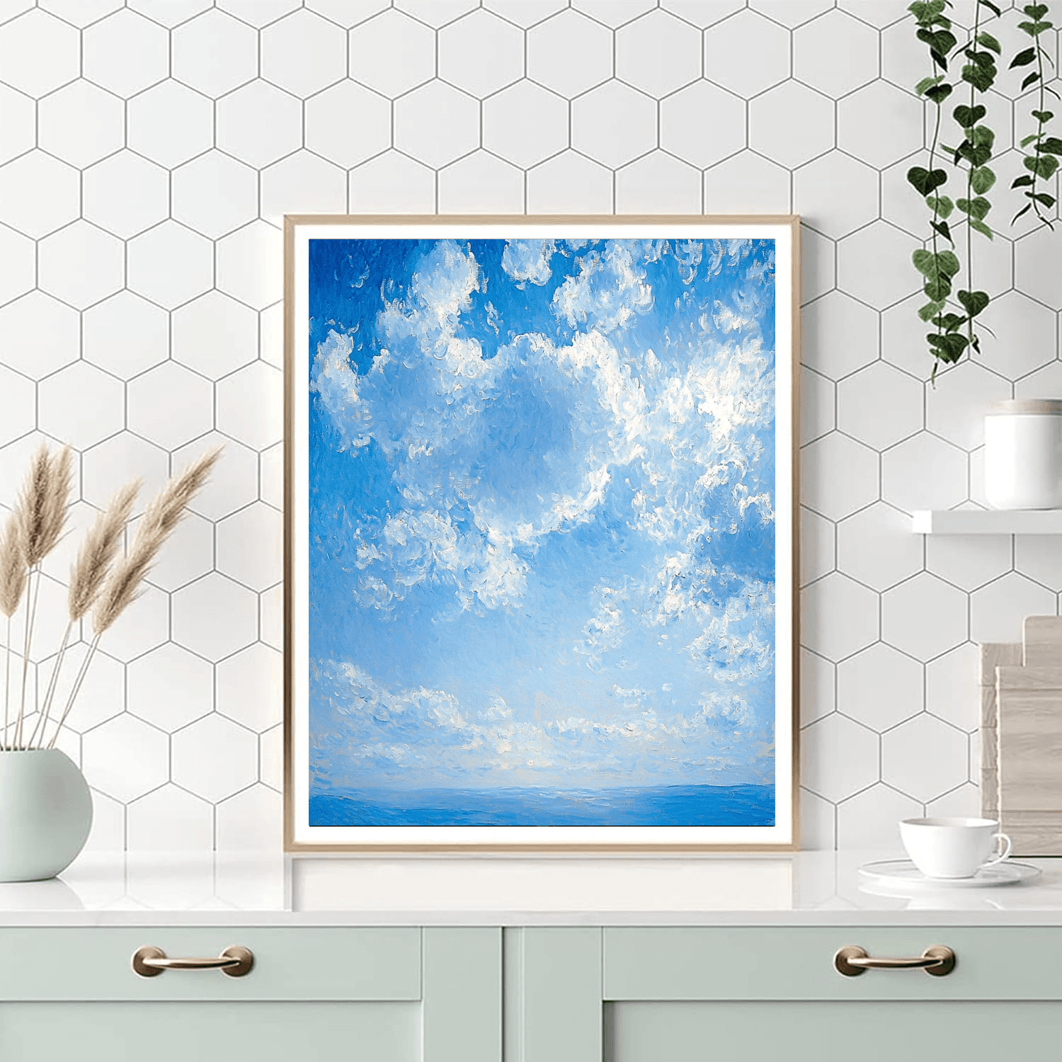 Claude Monet Inspired Serene Skies  Paint By Numbers Art