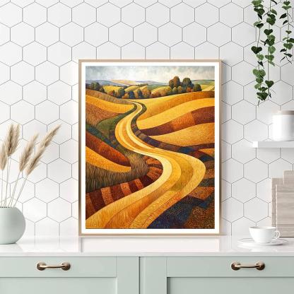 Nandalal Bose Inspired Song Of The Harvest Wind  Paint By Number