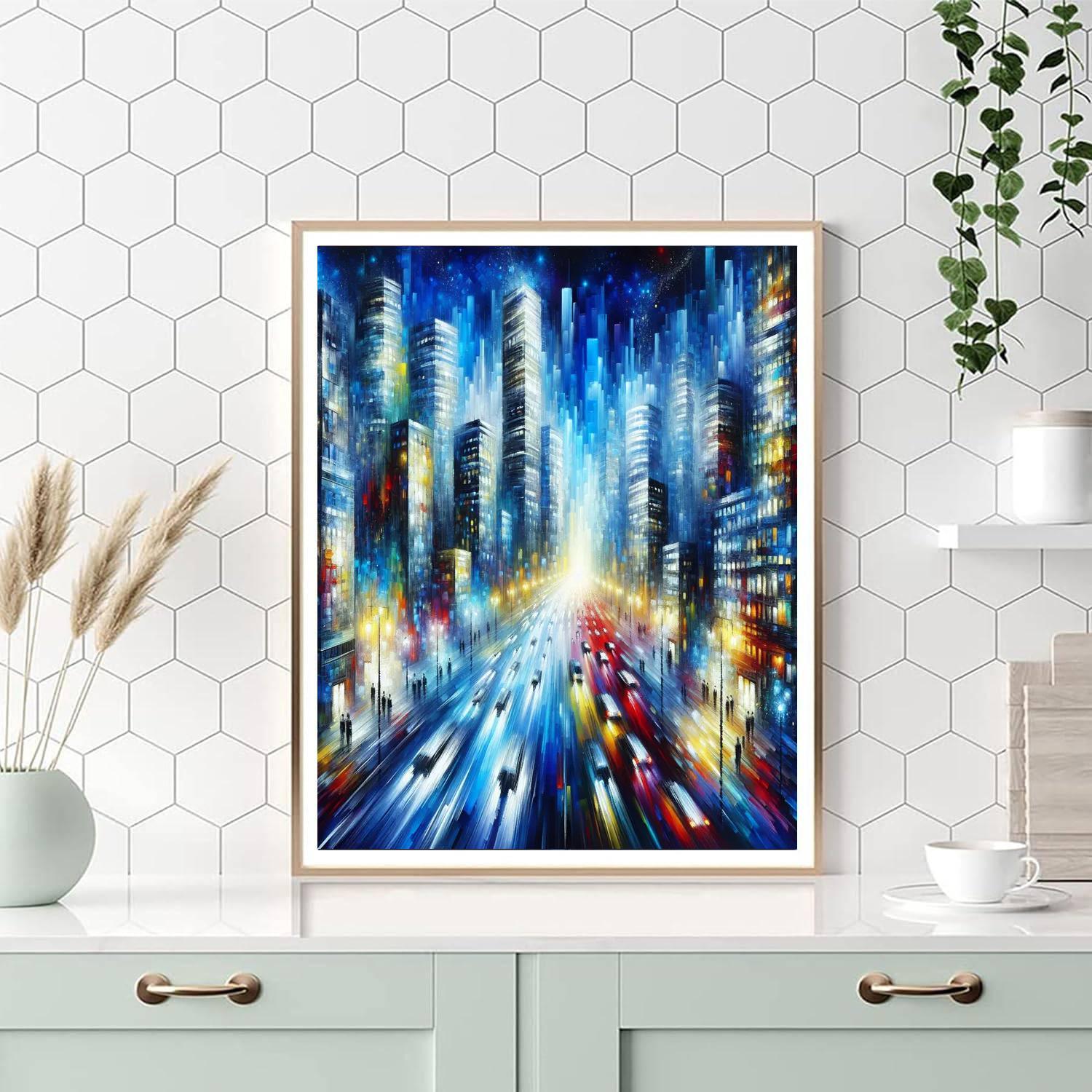 Dynamic Urban Vibes Paint By Numbers Art