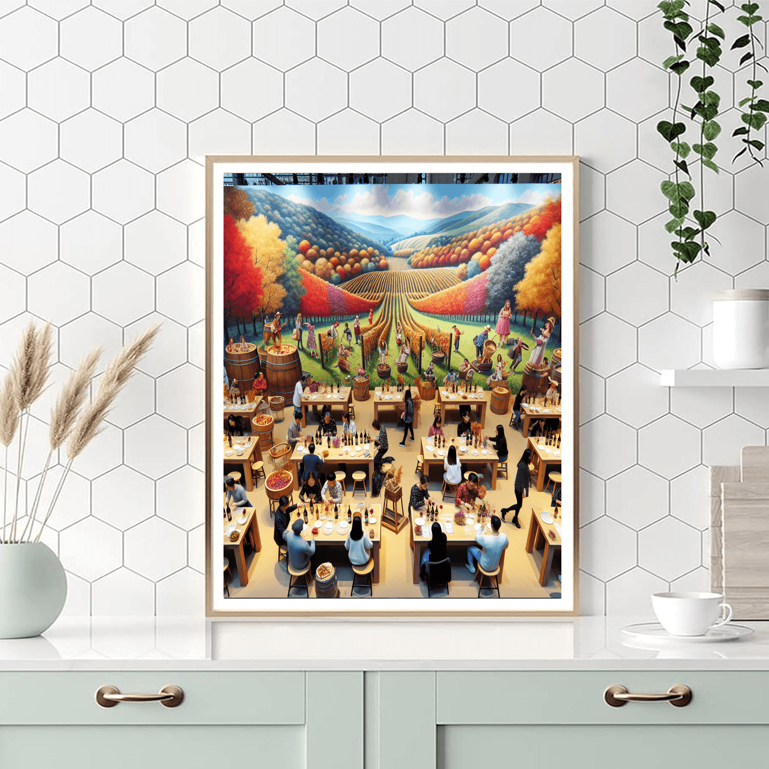 Festival Of The Grape - British Columbia Paint By Numbers Art