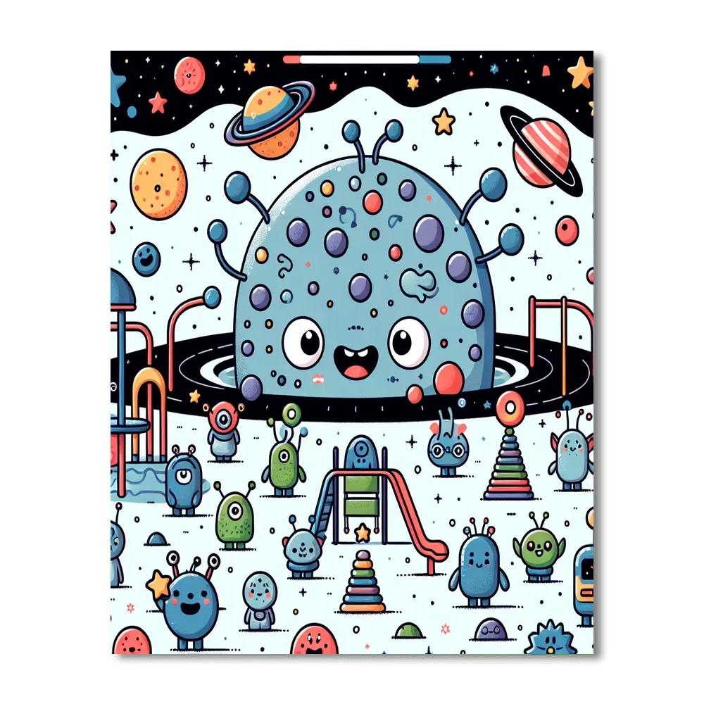 Intergalactic Playground Paint By Color