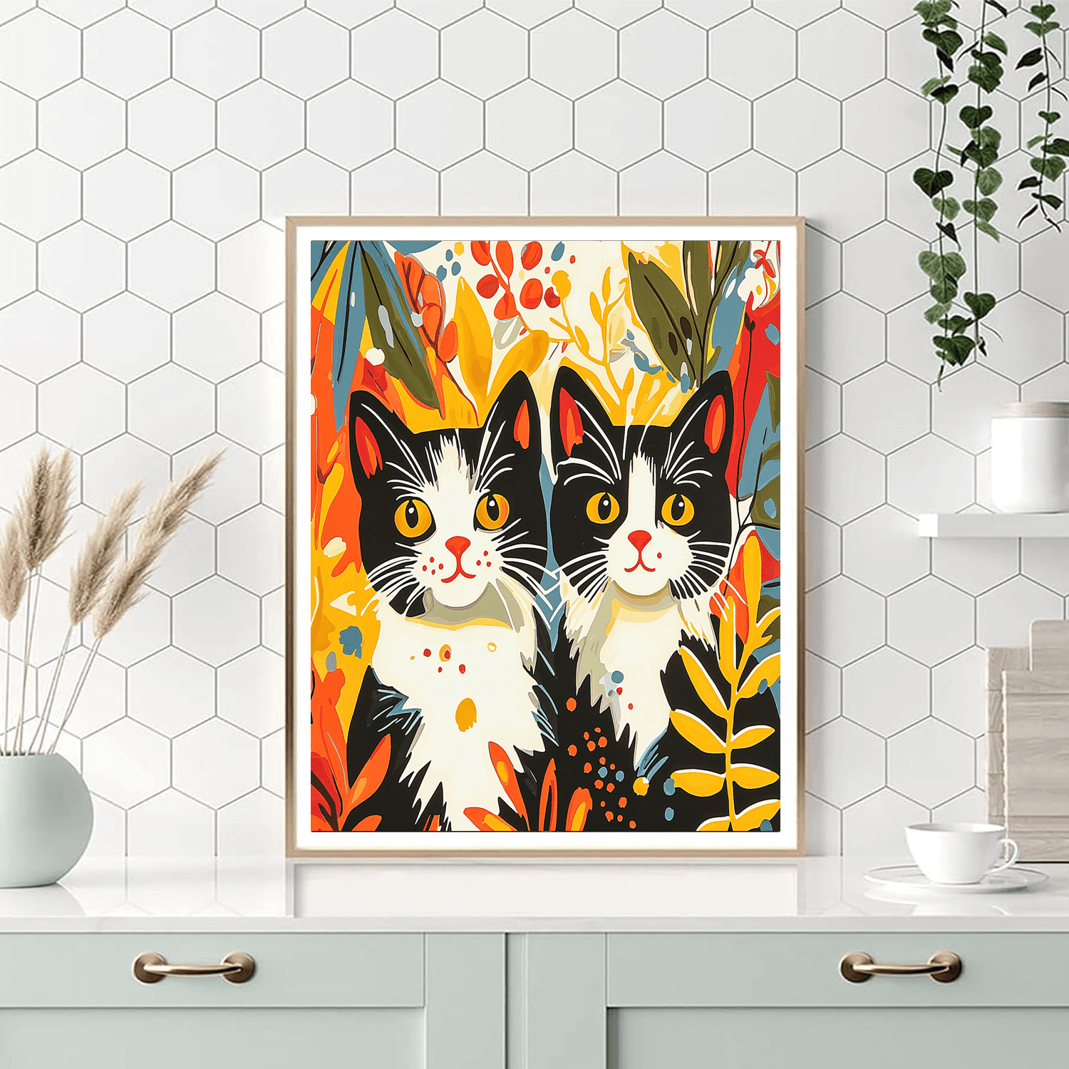 Henri Matisse Inspired Feline Fantasy  Paint By Numbers Kits