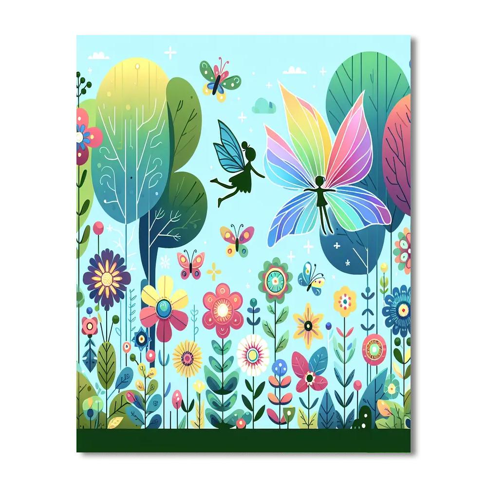 Dreamy Fairy World Paint By Numbers Art