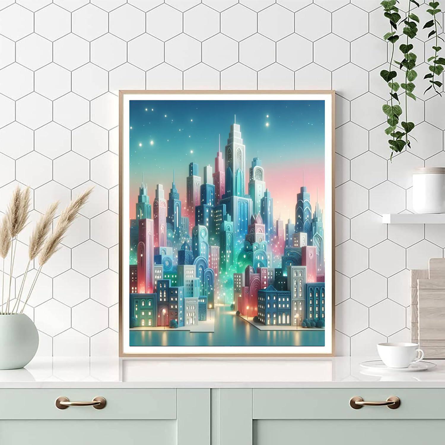 Pastel City Dream Paint By Number