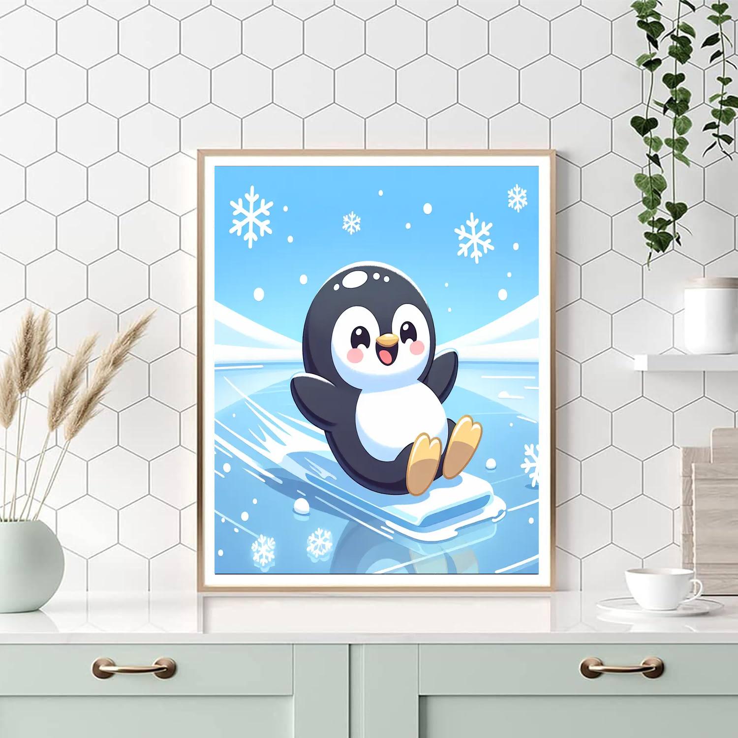 Pint-sized Penguin Paint By Numbers