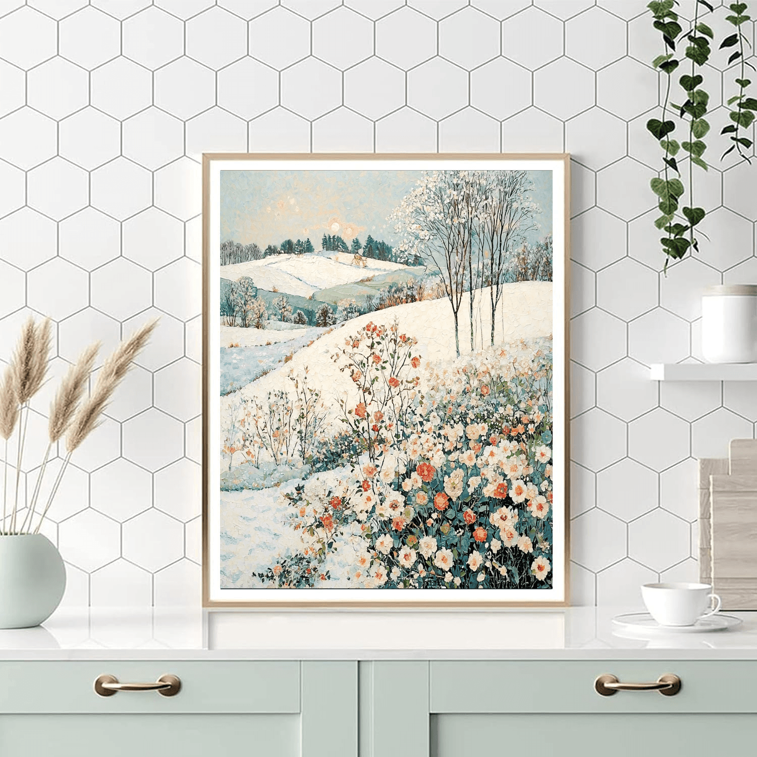 Pierre Bonnard Inspired Winter Wonderland In Bloom  Paint By Numbers