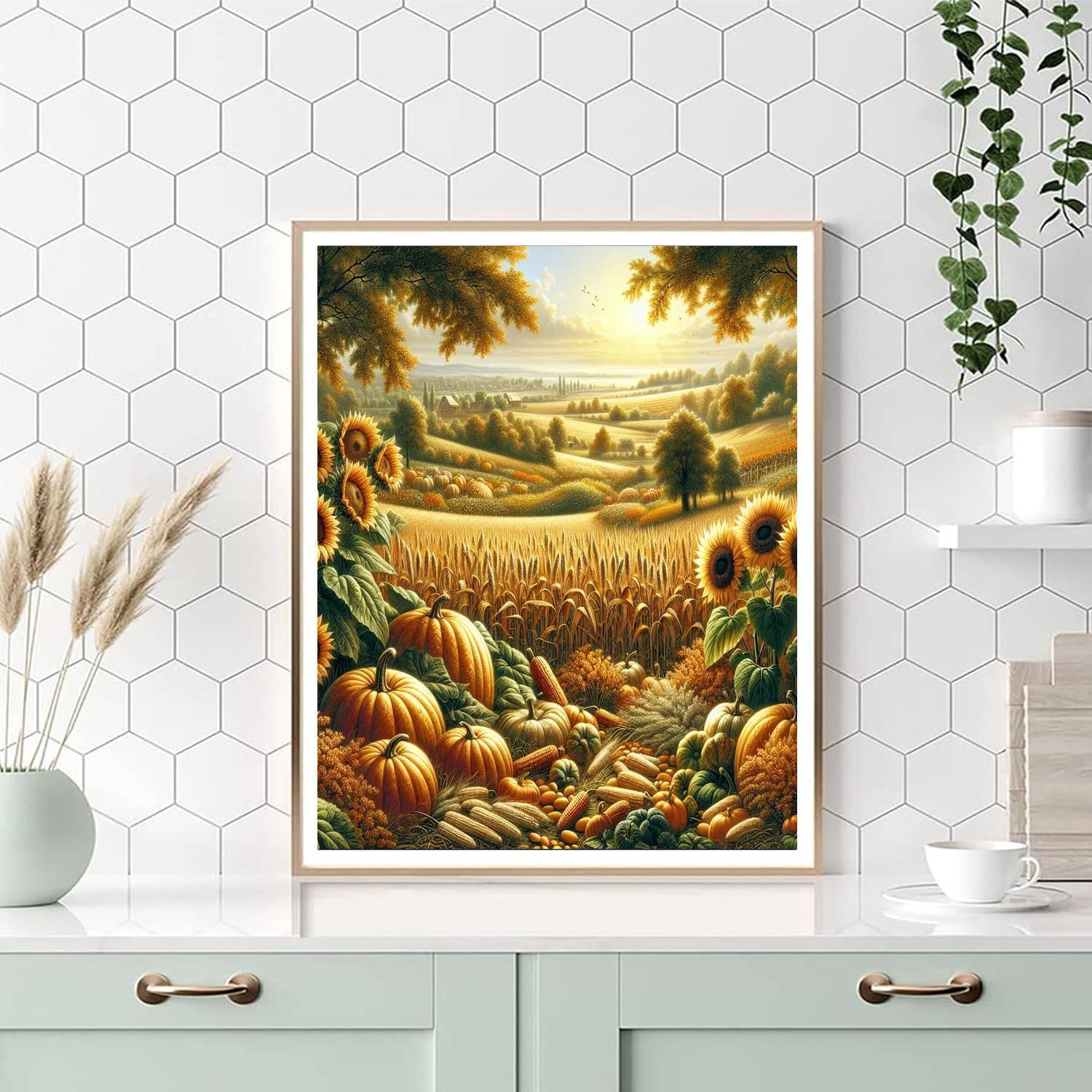 Golden Harvest Bounty Paint By Numbers