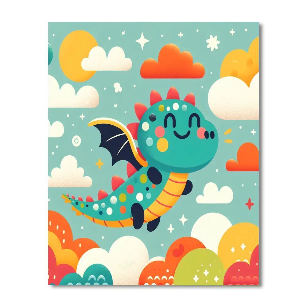 Magical Dragon Dreams Painting Number Kit