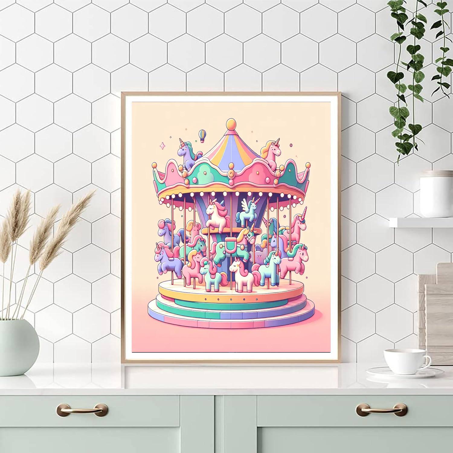 Dreamland Carousel Ride Paint By Color
