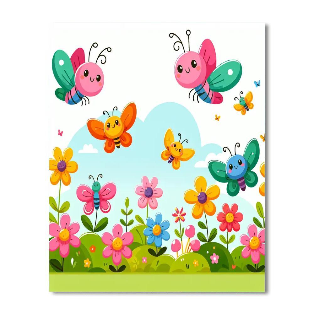 Magic Butterfly Garden Paint By Numbers Kits