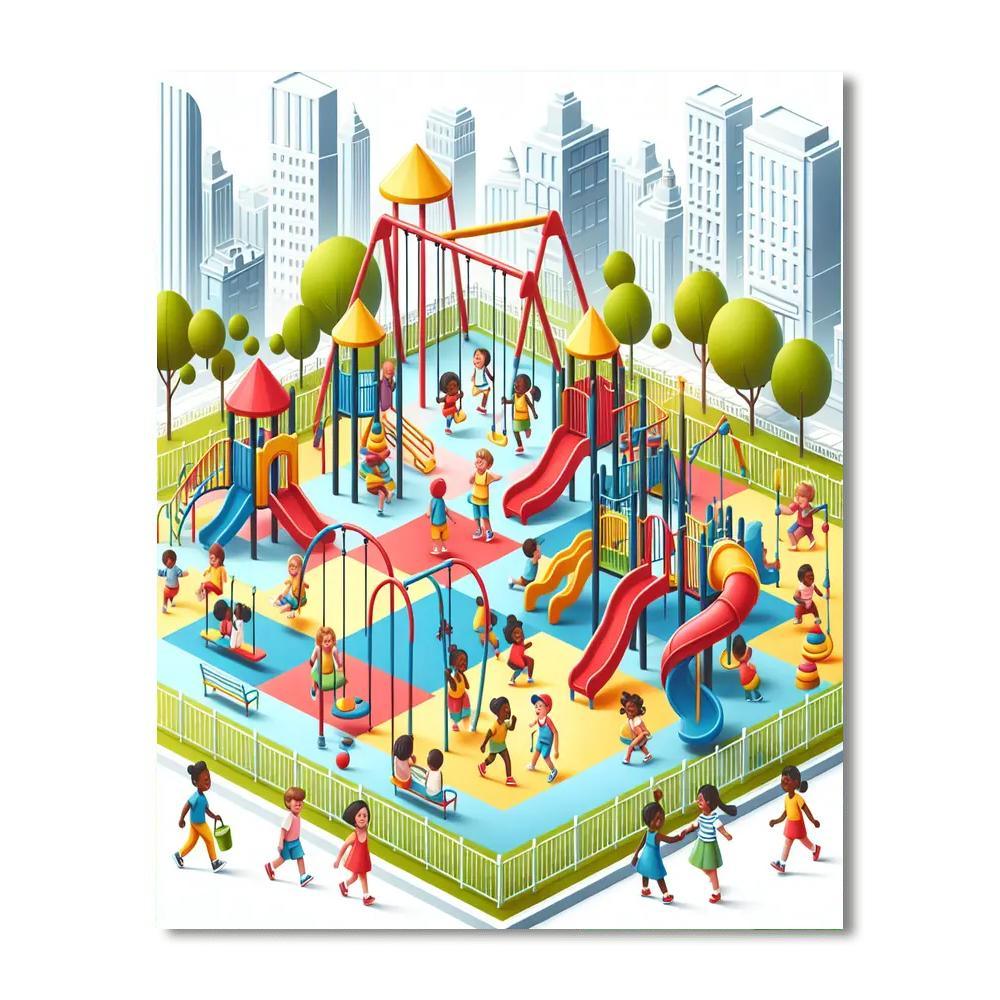 Artistic Playground Painting By Numbers Kit