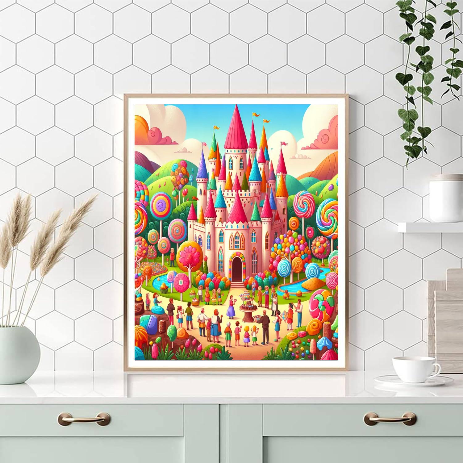 Journey To Candy Castle Number Painting