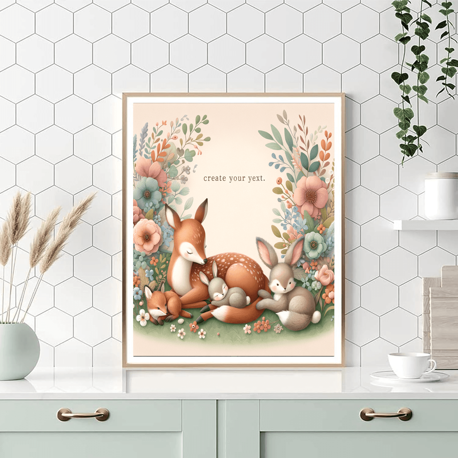 Cute Baby Woodland Animals Numbered Painting Kits