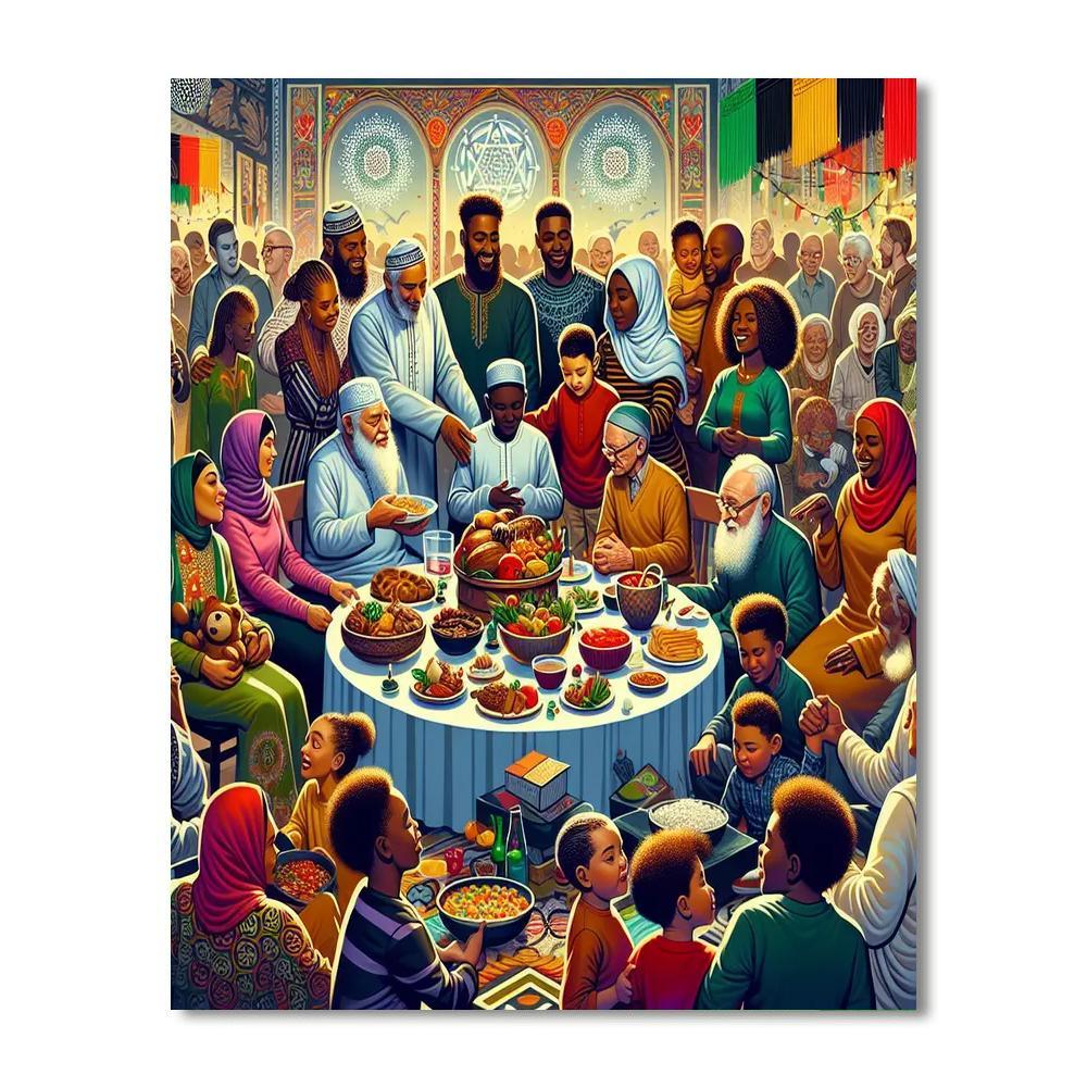 Kwanzaa - Usa Number Painting