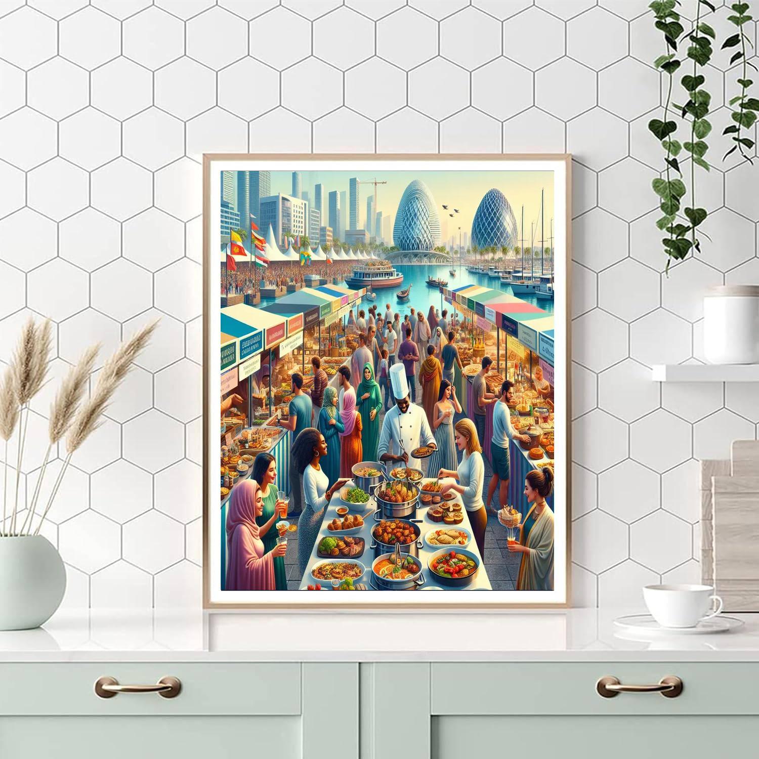 Dubai Food Festival - Uae Paint By Color