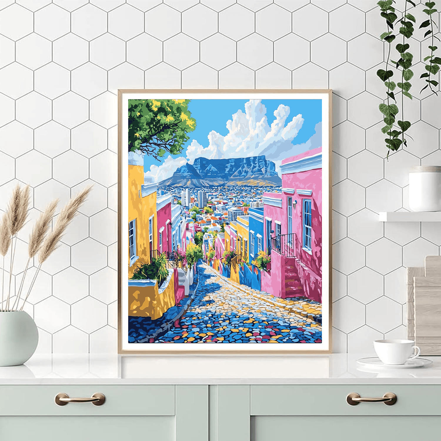 Cape Town's Bo-kaap - South Africa Painting By Numbers Kit
