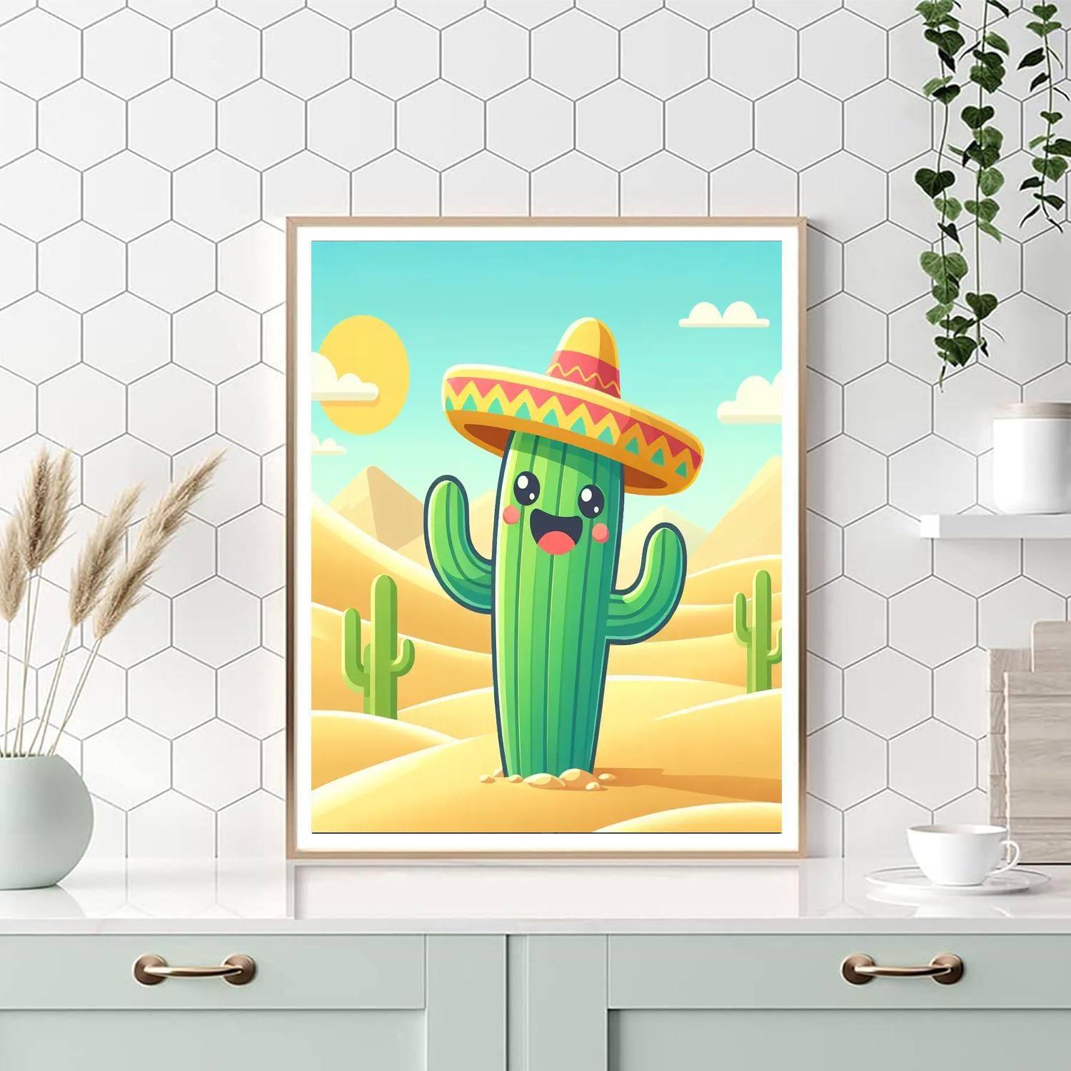 Joyful Cactus Paint By Color