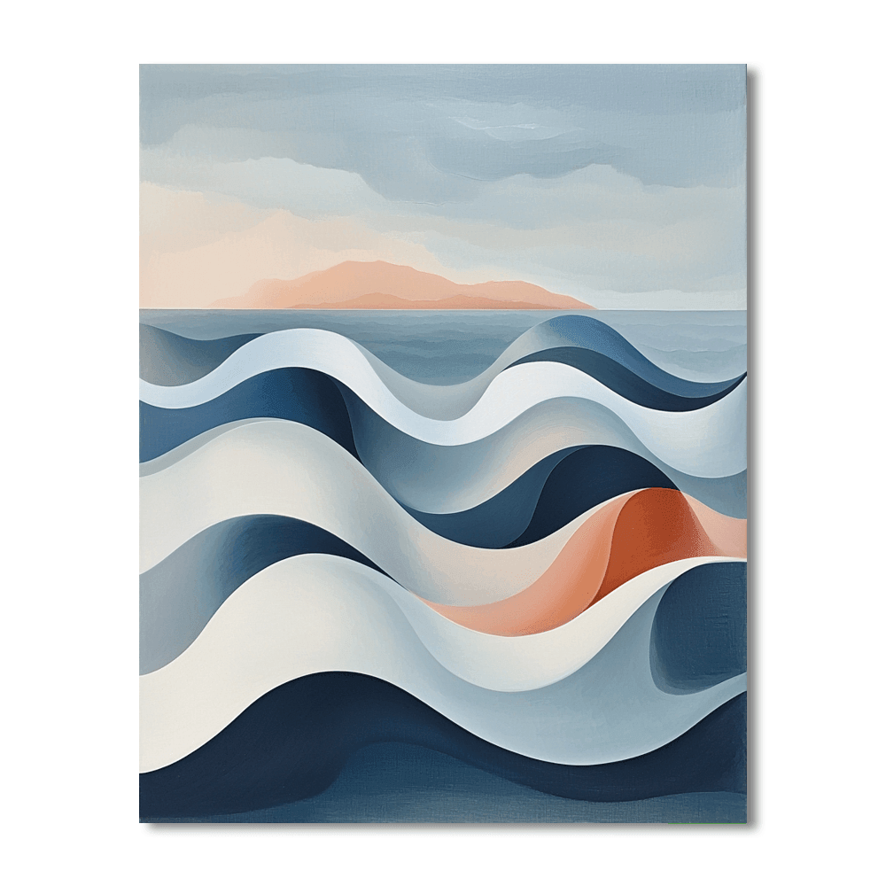 Barbara Hepworth Inspired Hepworth's Ocean Harmony  Paint By Numbers Art