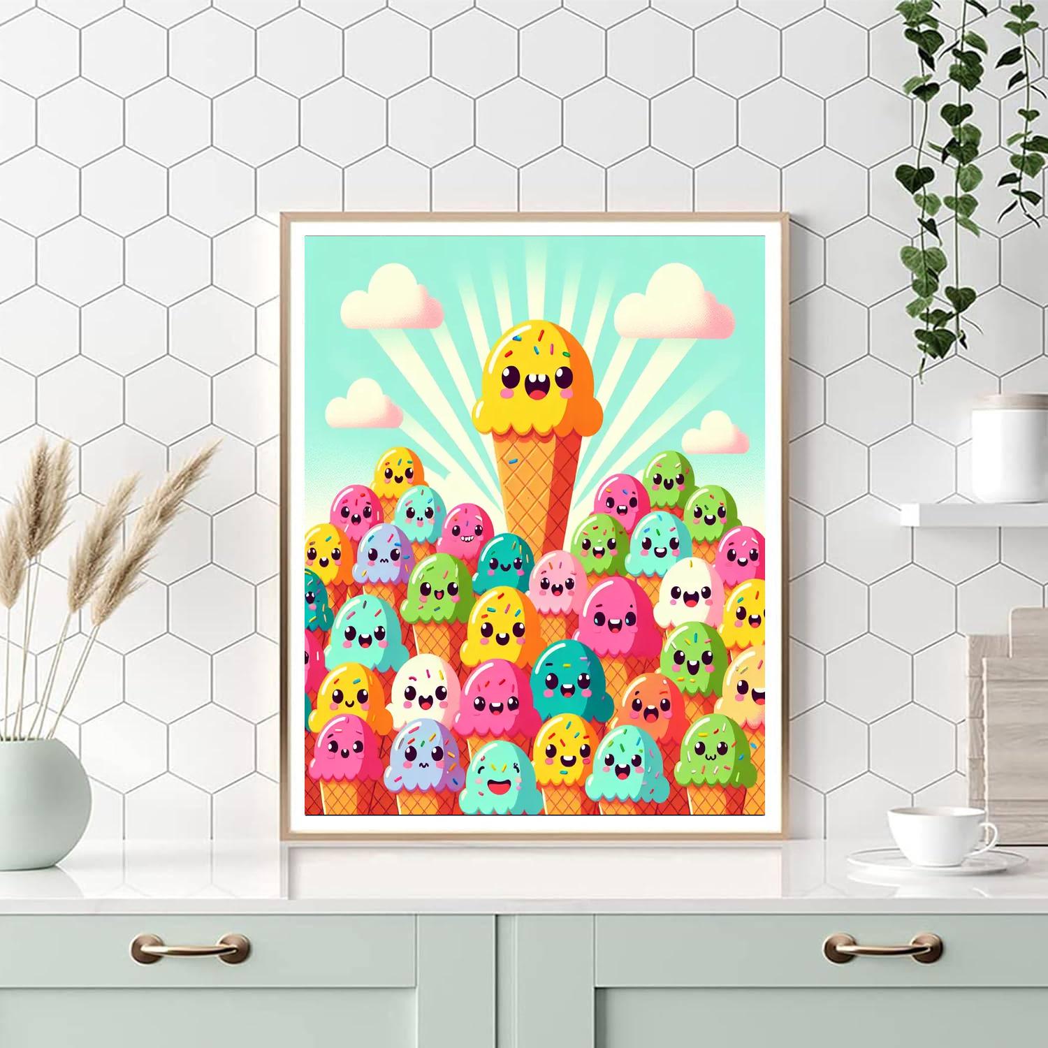 Whimsical Ice Cream Paint By Color