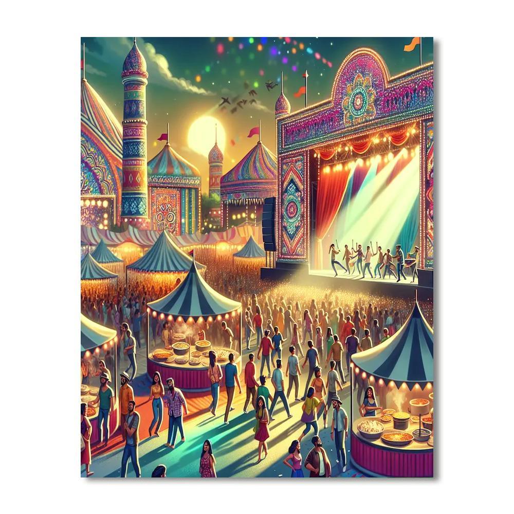 Austin City Limits Music Festival - Usa Painting By Numbers Kit