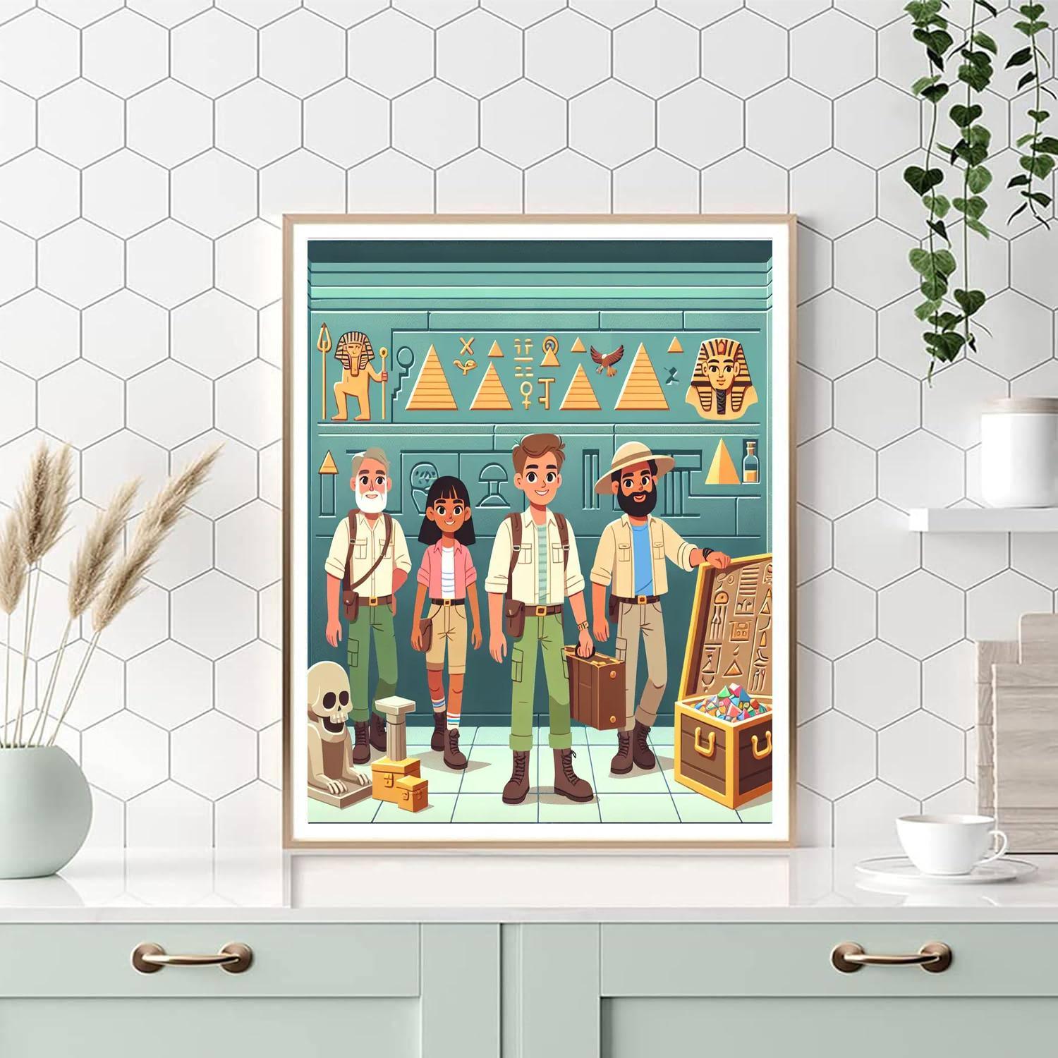 Mysterious Pyramid Expedition Numbered Painting Kits