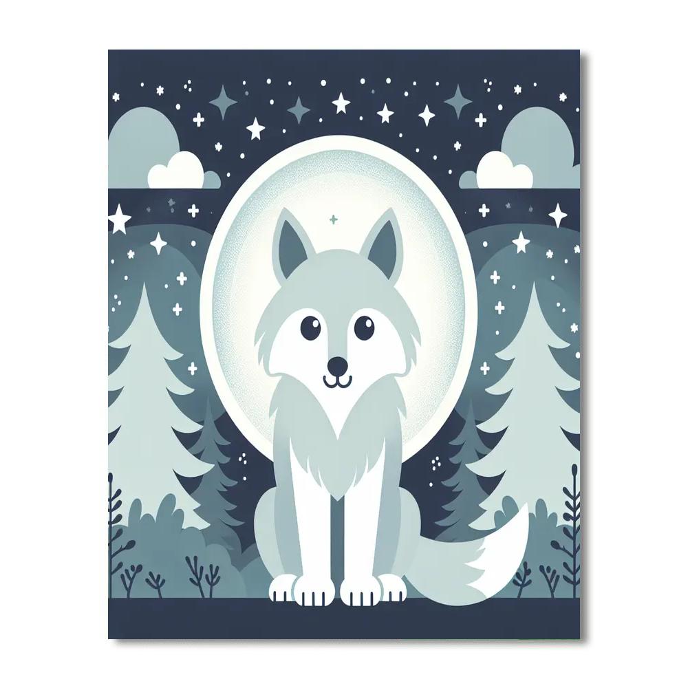 Wondrous Wolf DIY Paint By Numbers