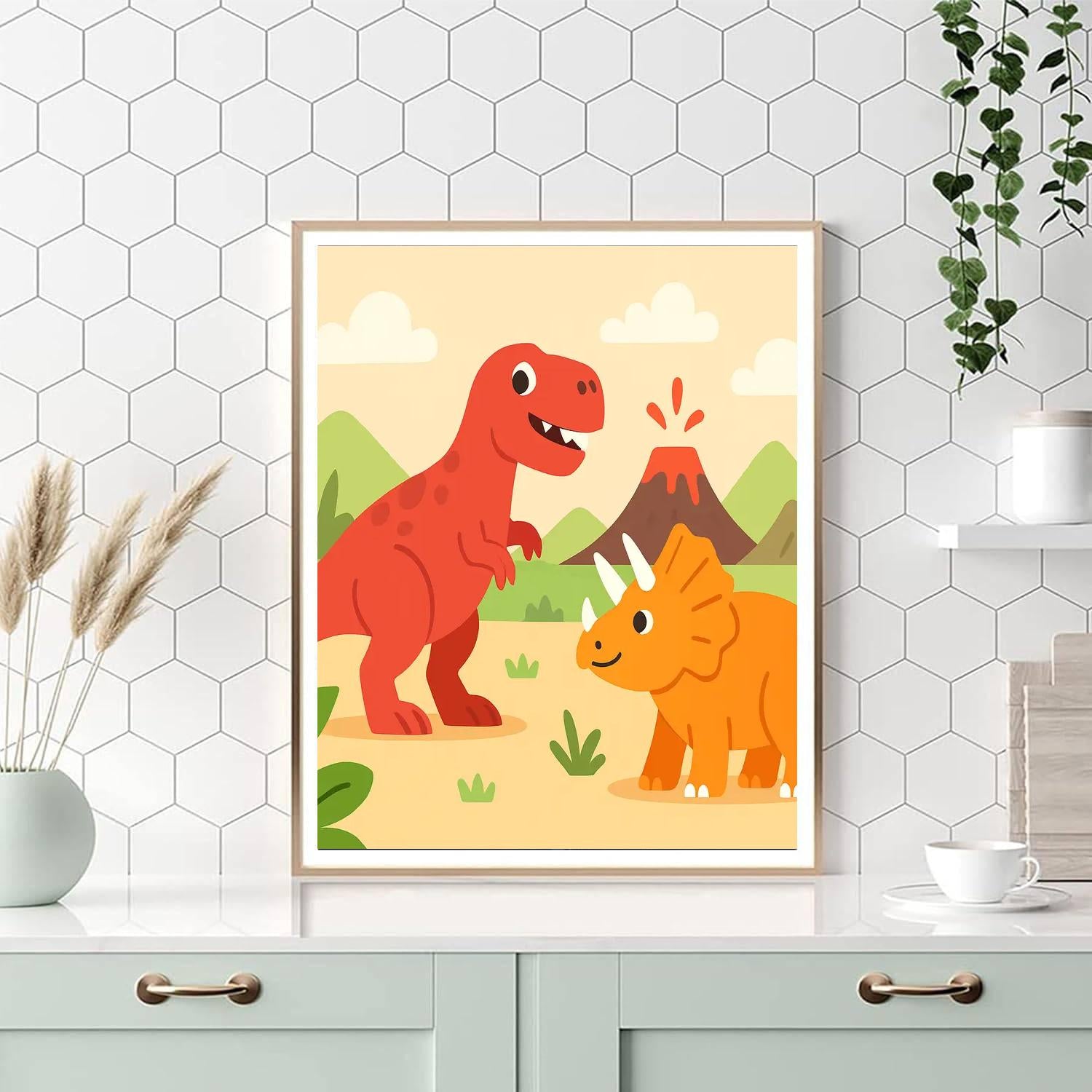 Dino Kingdom Adventure DIY Paint By Numbers