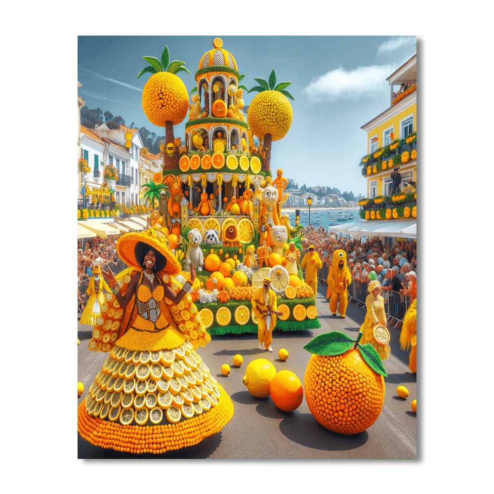 Menton Lemon Festival - Menton Paint By Number