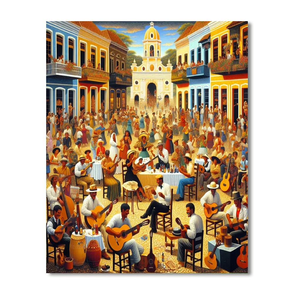 Festival De La Trova Longina - Cuba Paint By Numbers Kits