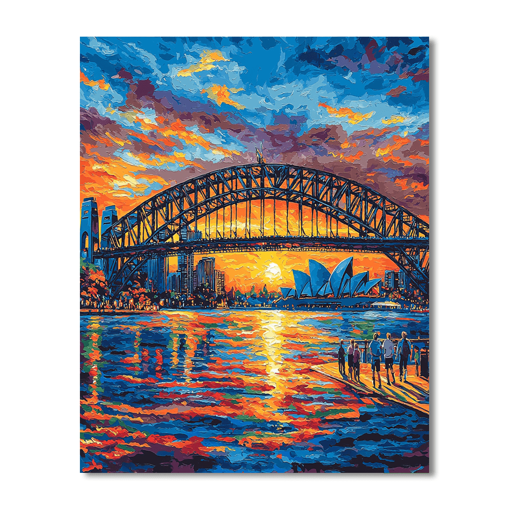 Harbour Bridge In Sydney DIY Paint By Numbers
