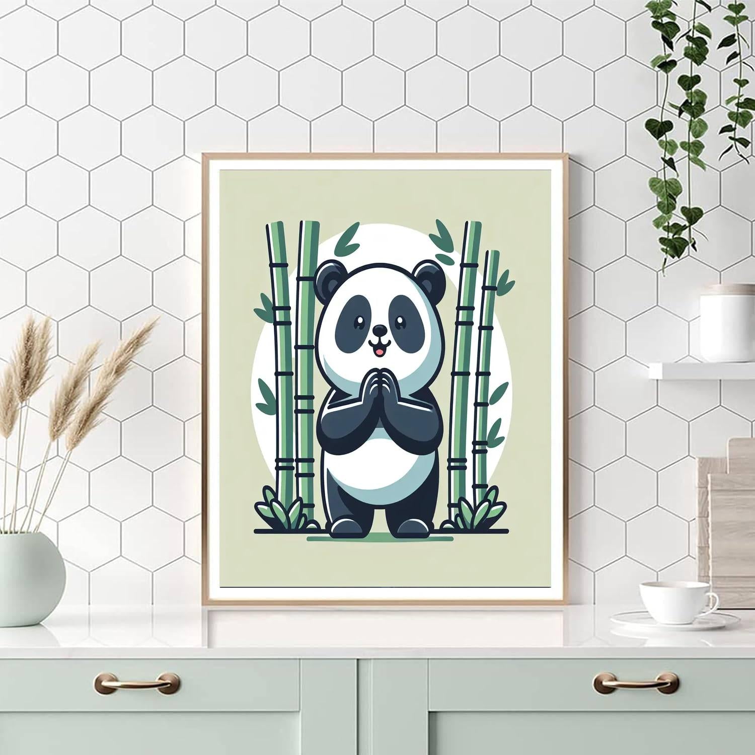 Polite Panda Painting Number Kit