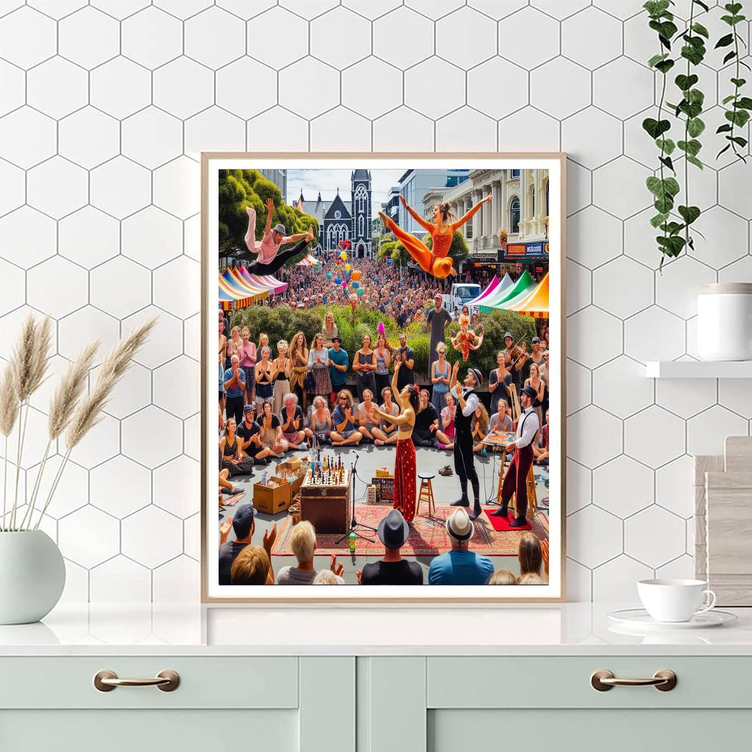 Buskers Festival - Christchurch Paint By Number