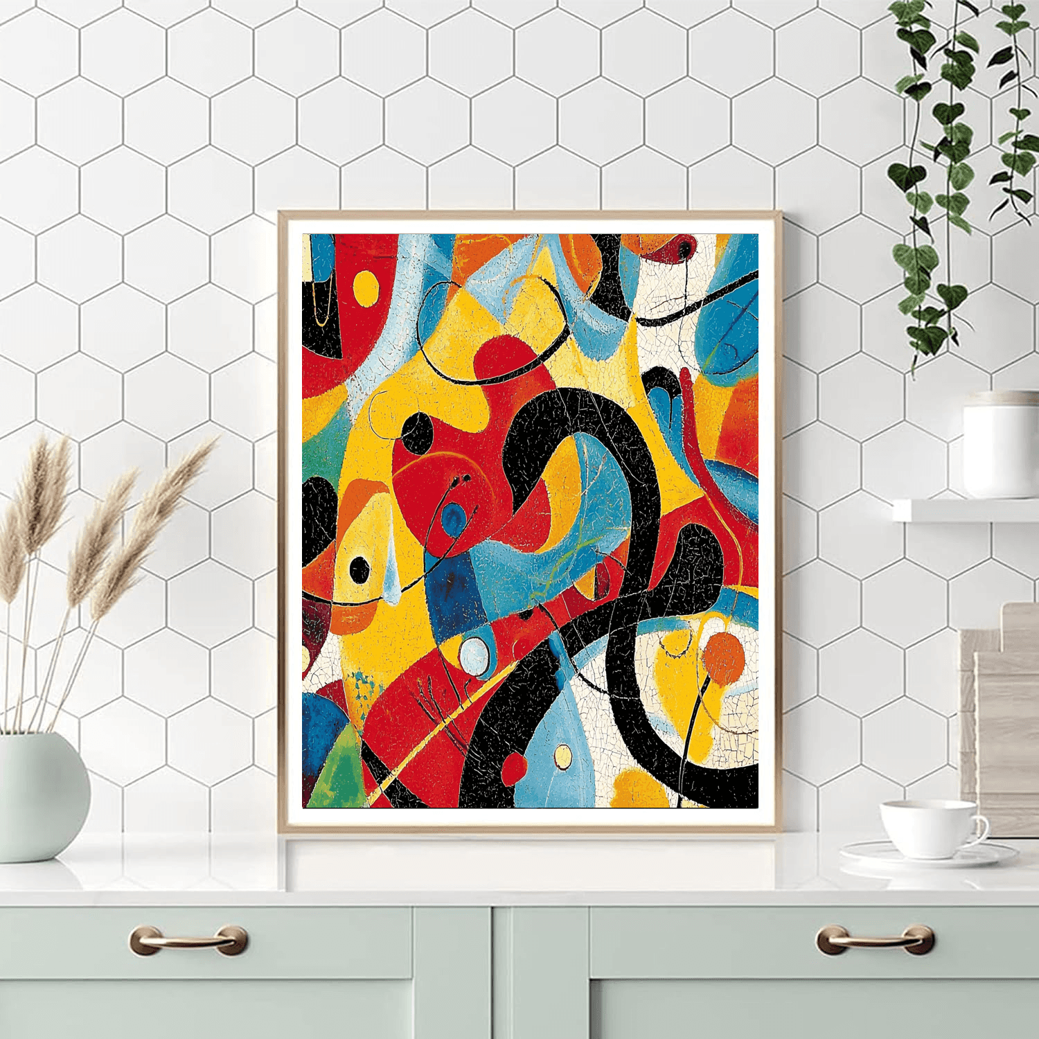 Joan Miró Inspired Dance Of Colors  Paint By Numbers Art