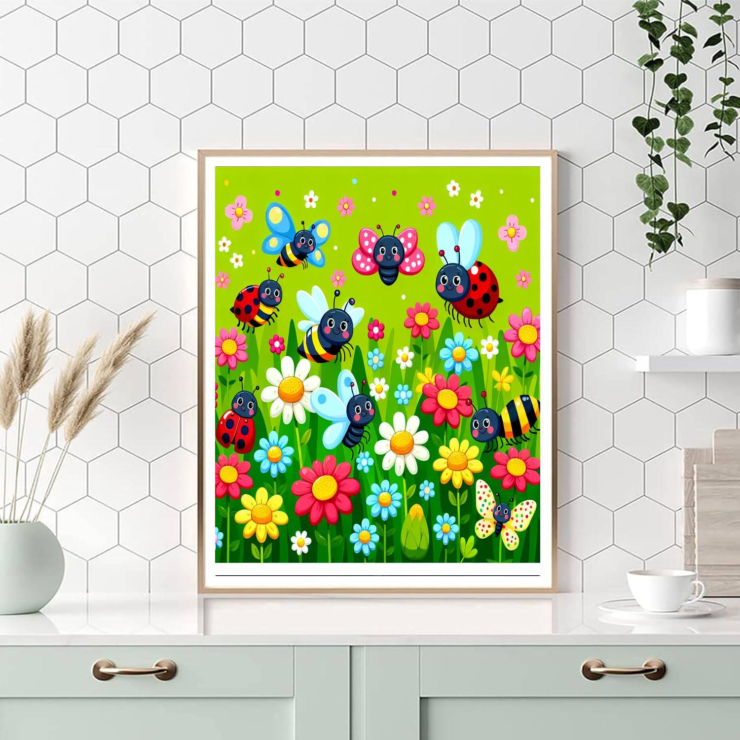 Garden Bugs Adventure Painting By Numbers Kit