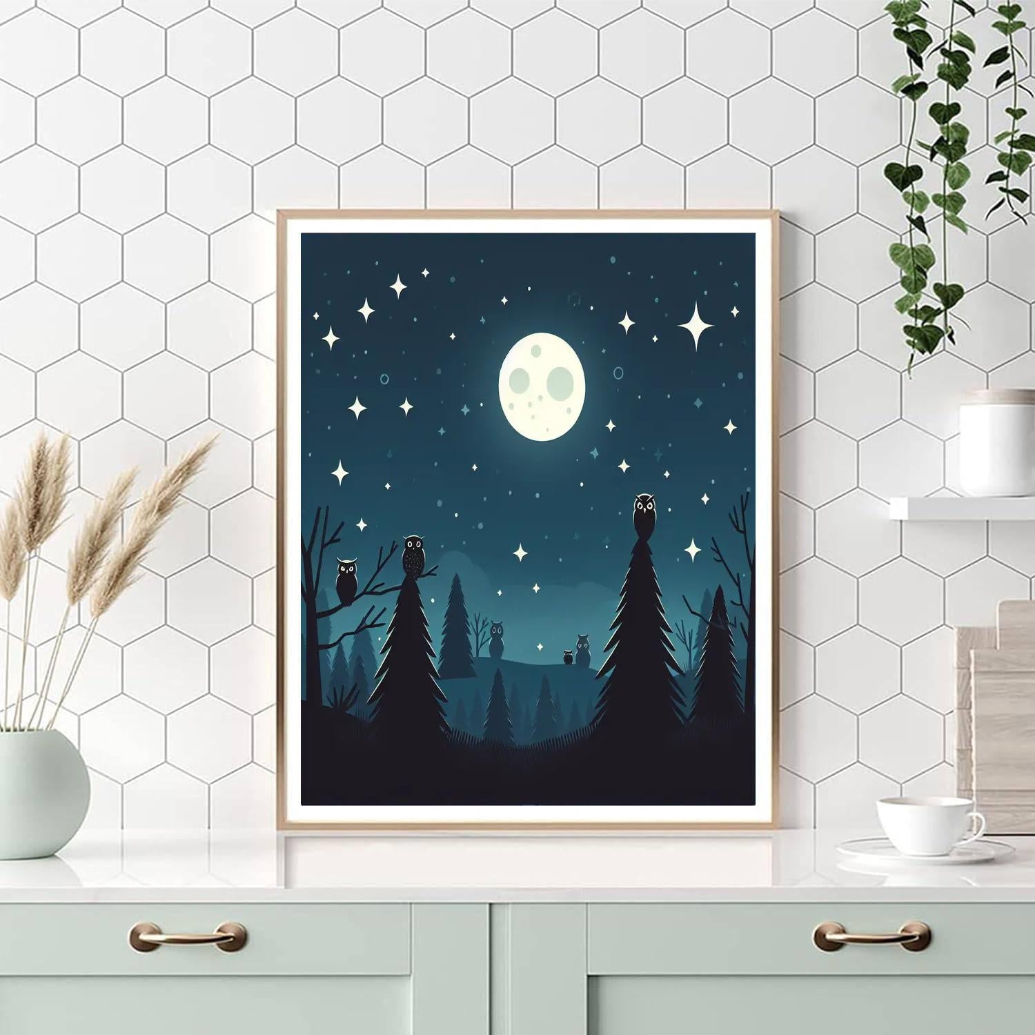 Mystical Moonlit Magic Paint By Numbers Art