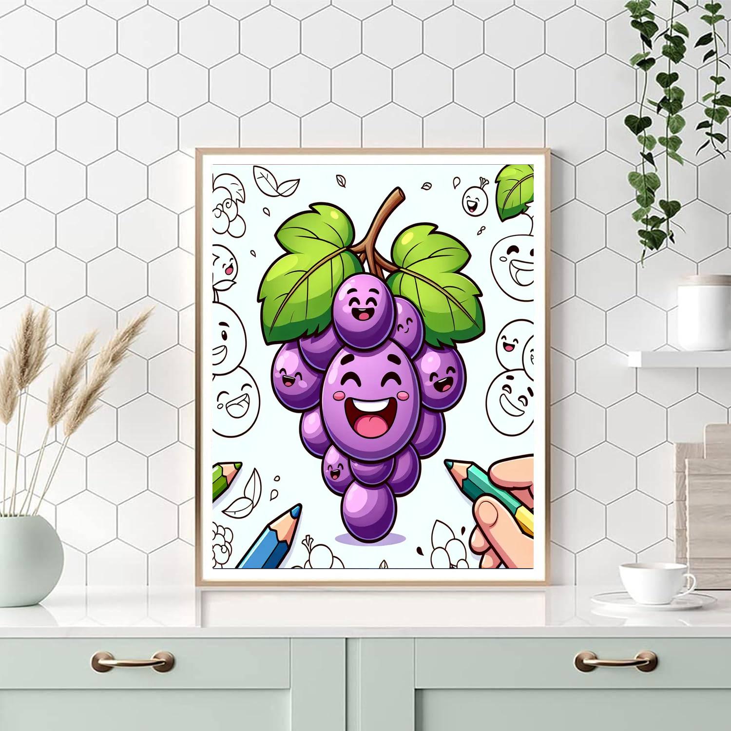 Giggle Grapes Paint By Numbers