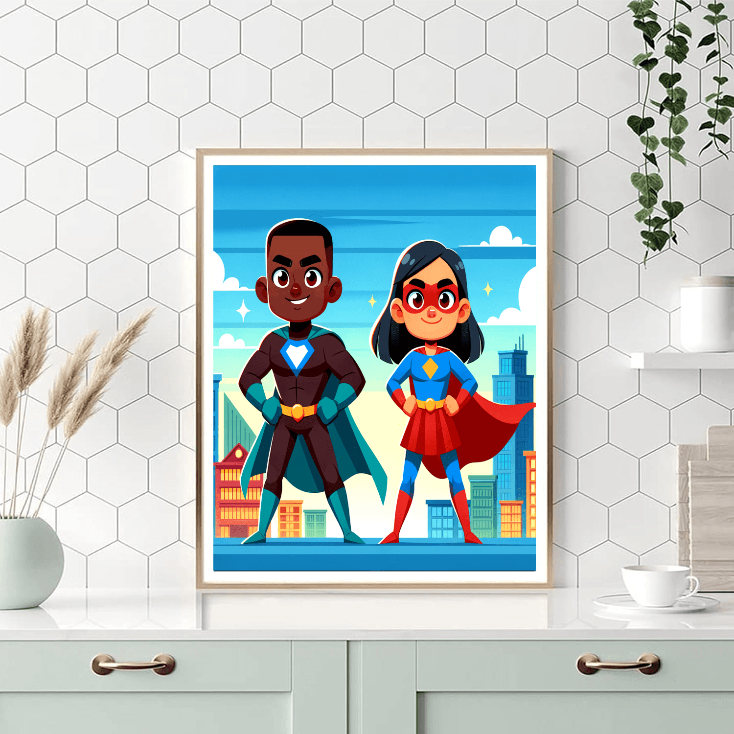 Daring Superheroes Paint By Number