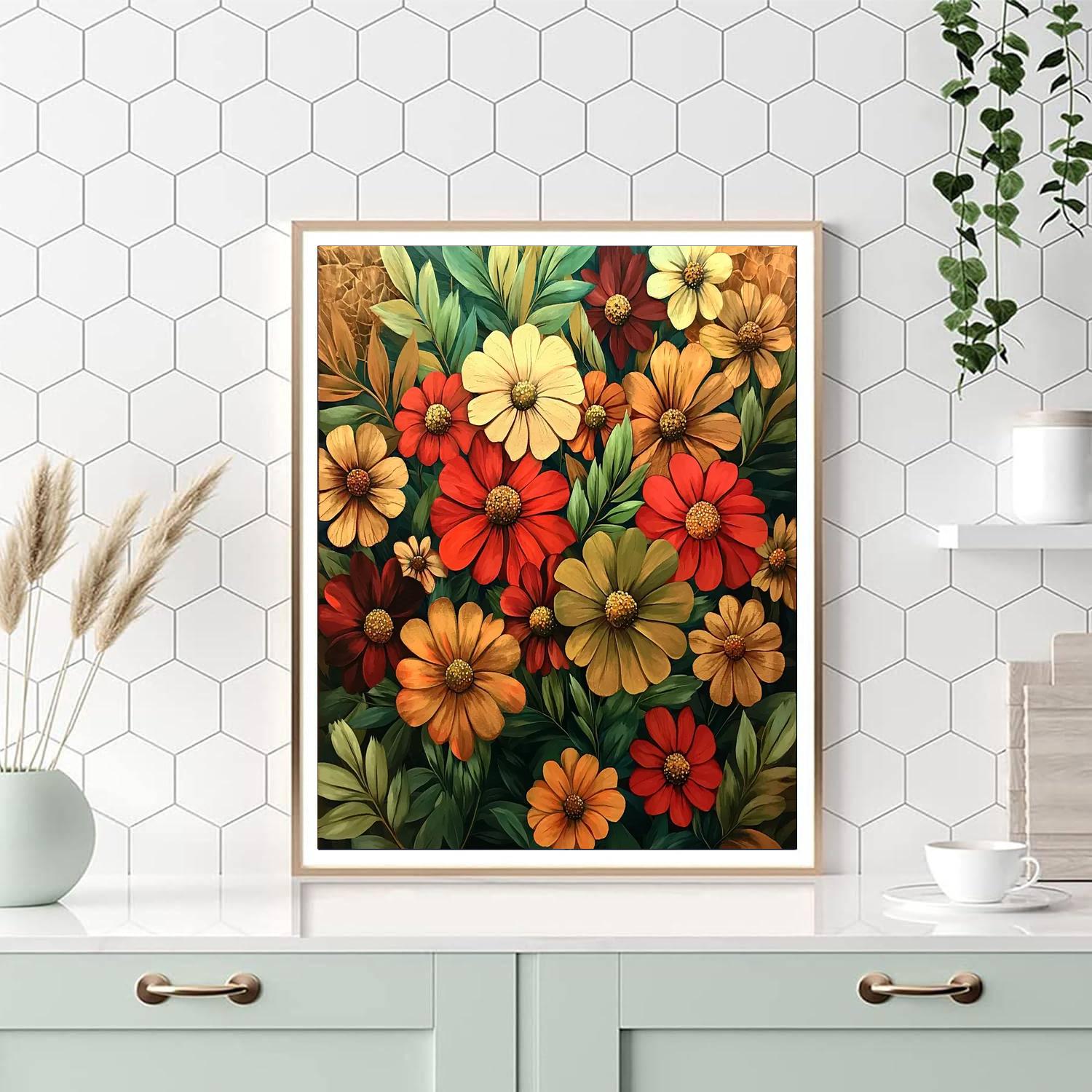 Frida Kahlo Inspired Eternal Blossoming  Paint By Color