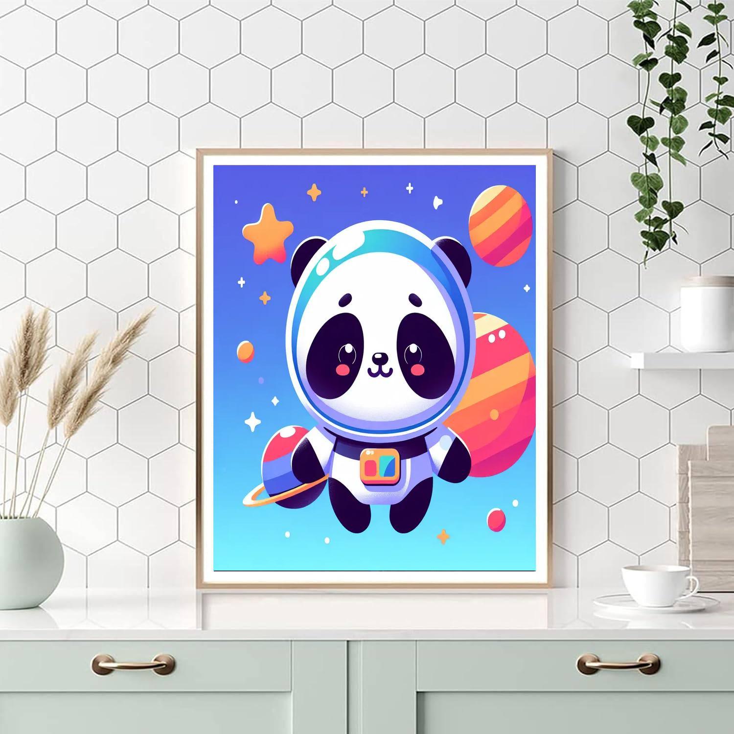 Intergalactic Panda Mission Numbered Painting Kits